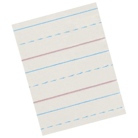 School Smart PAPER NEWSPRINT R+B 10.5X8 1/2IN RULED LW REAM PK GR3-DOT